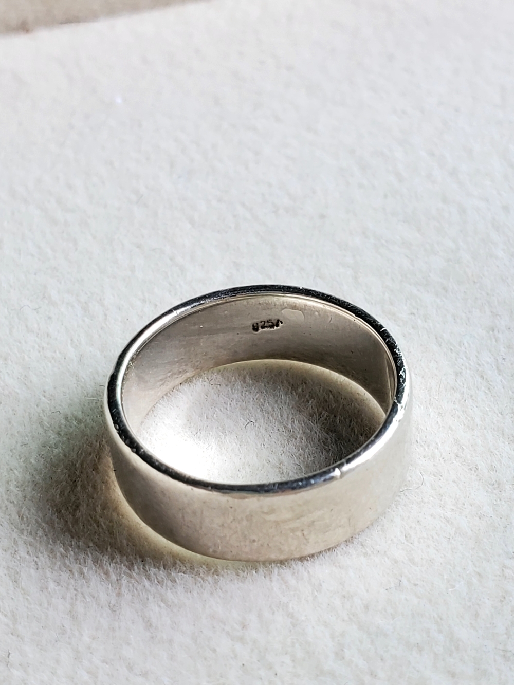 925 Classic Sterling Silver Band Ring • 3.86 g - Picture 4 of 6